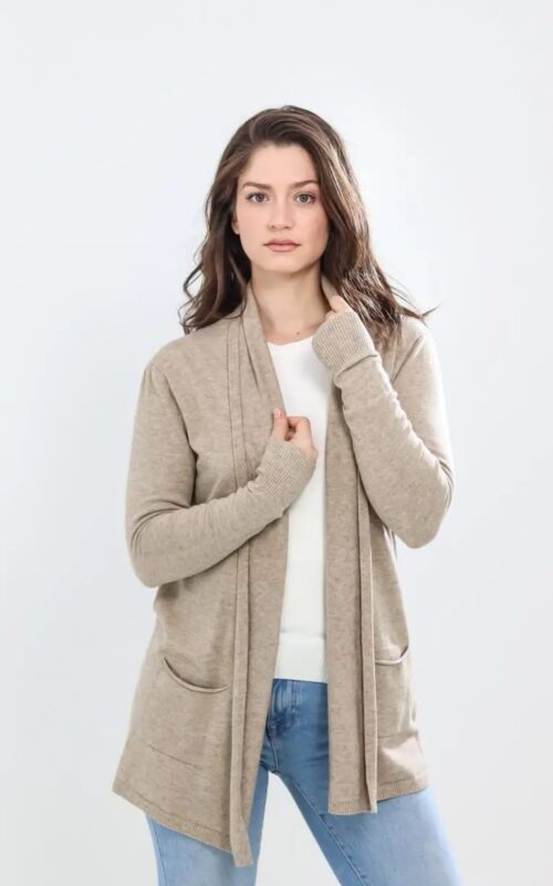 Rebeca de punto beige