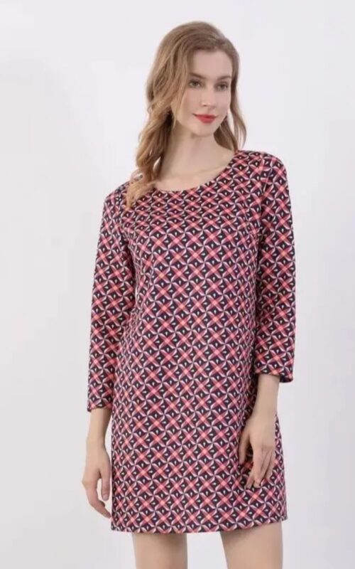 Vestido corto estampado