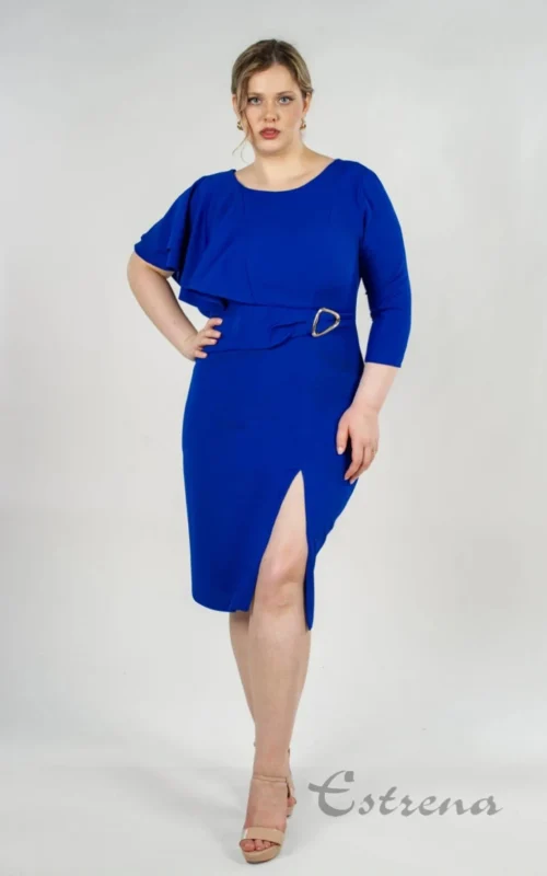 Vestido midi liso
