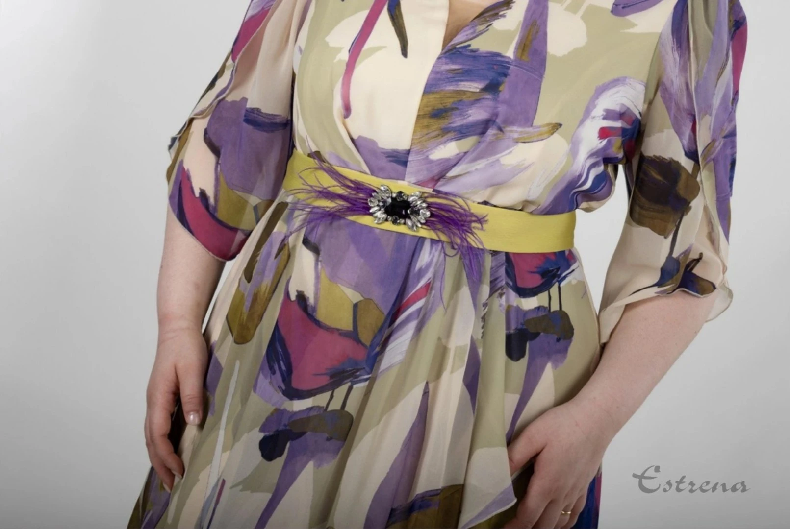 Vestido largo estampado - Imagen 2