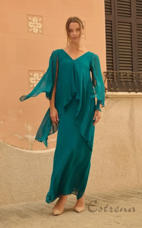 Vestido largo de ceremonia