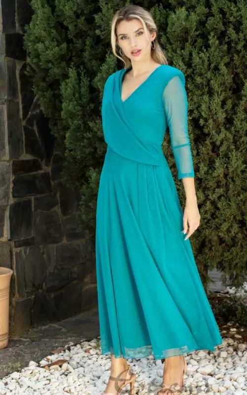Vestido largo liso