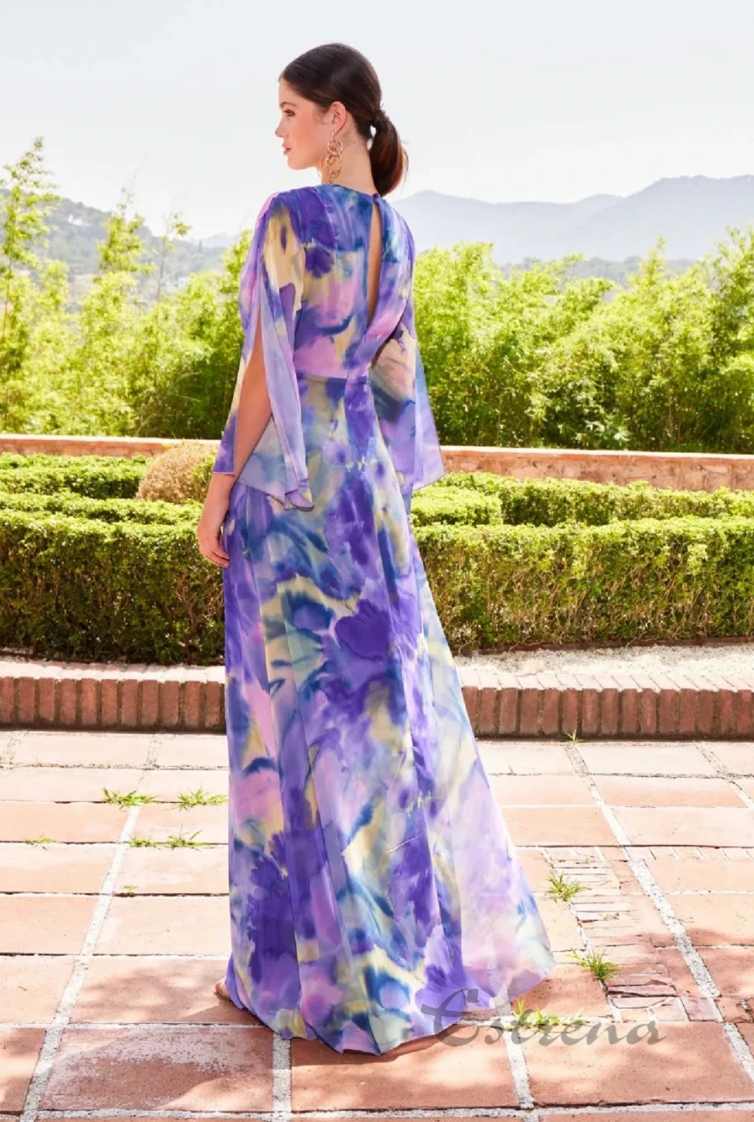 Vestido largo estampado - Imagen 2