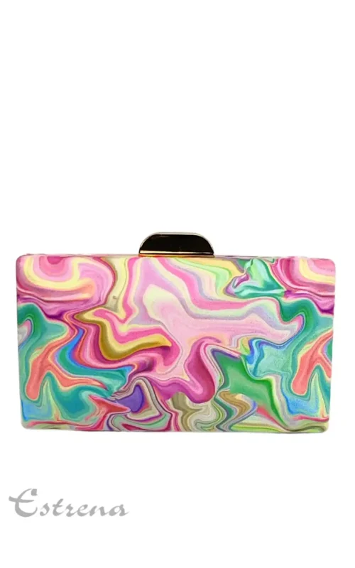 Bolso clutch estampado