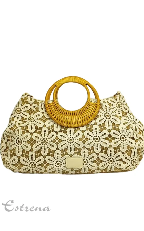 Bolso clutch de encaje