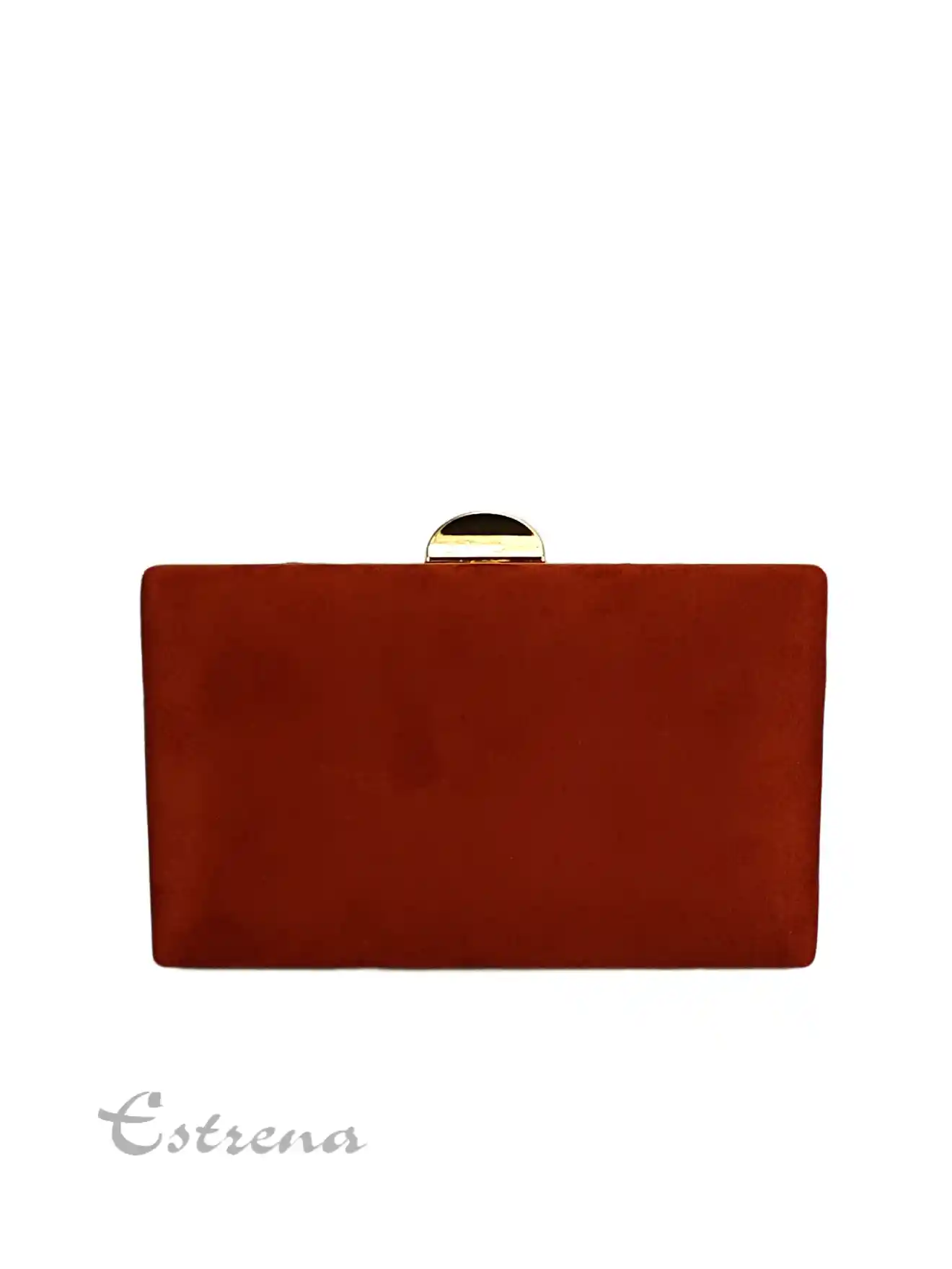 Bolso clutch en color rojo y oro - Imagen 3