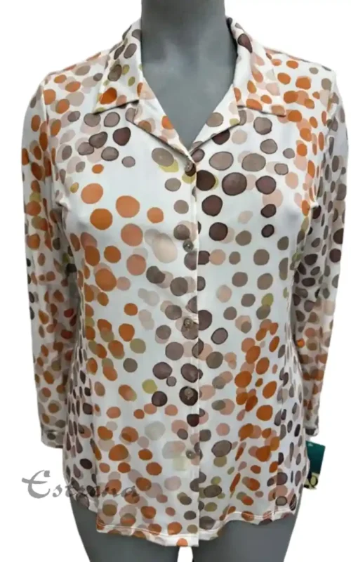 Blusa de punto estampada