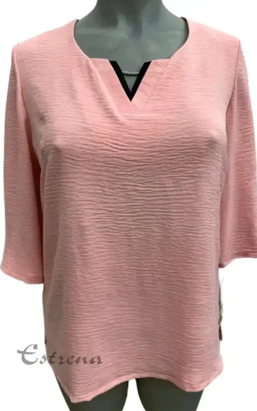 Blusa ligera con cuello de pico