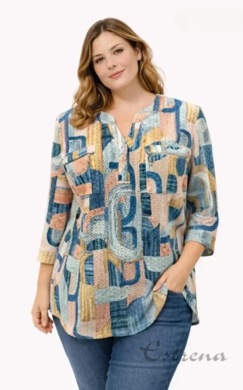 Camiseta estampada con bolsillos
