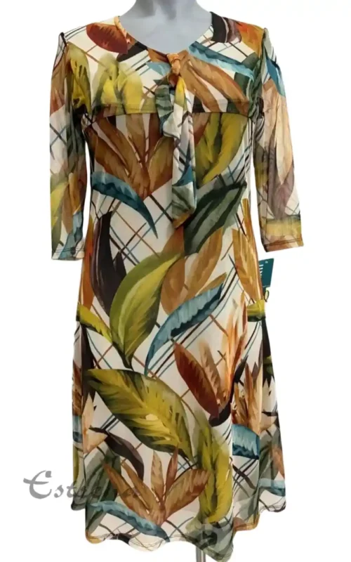 Vestido de tul estampado