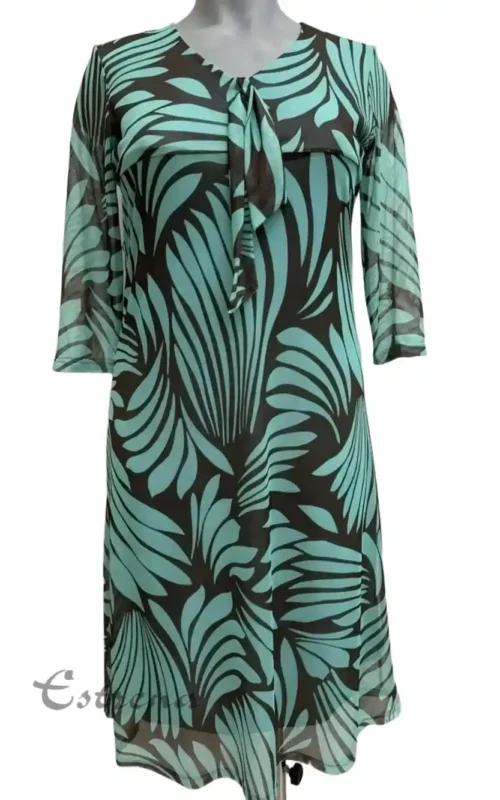 Vestido de tul estampado