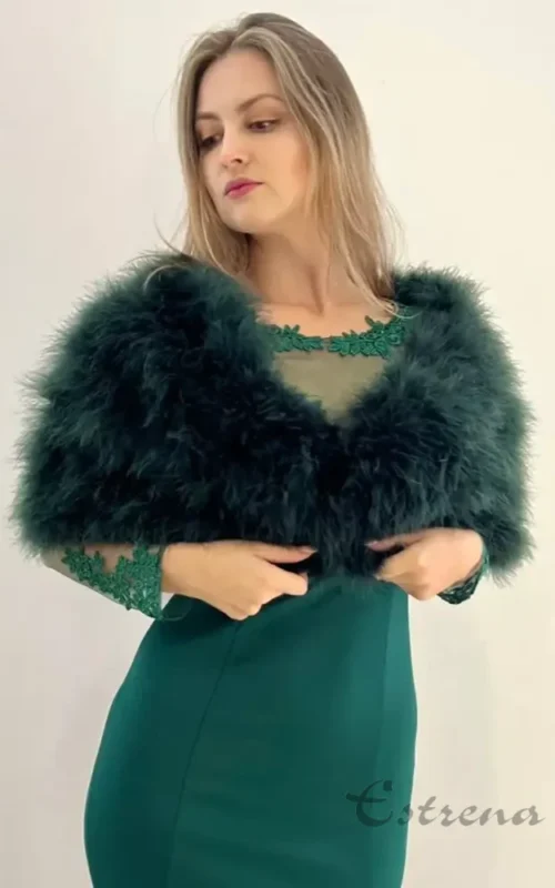 Estola de plumas