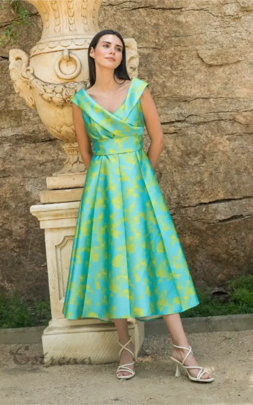 Vestido midi de fiesta