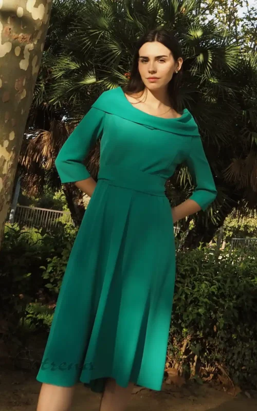 Vestido midi de fiesta